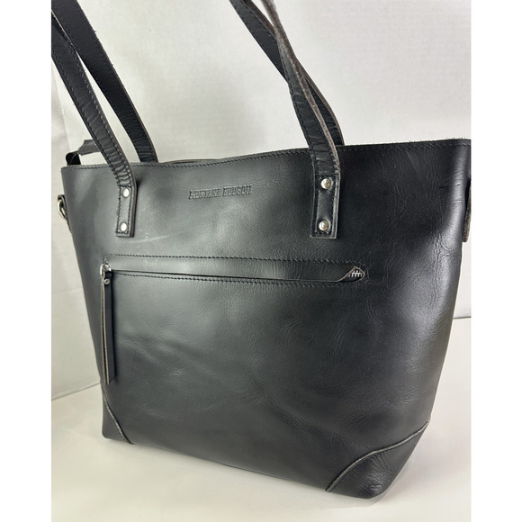 Montana Hudson Eva Leather Zip Tote Shoulder Bag Messenger *NO Crossbody Strap** - Picture 4 of 16